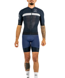 Camisa Ciclismo Black Tie Silver - Masculina