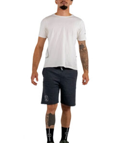 Bermuda Casual Moletom Cinza Escuro